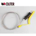 china supplier manufacture tiny armored thermocouple k type surface thermocouple with yellow plug